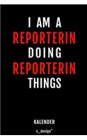 Kalender für Reporter / Reporterin: Immerwährender Kalender / 365 Tage Tagebuch / Journal [3 Tage pro Seite] für Notizen, Planung / Planungen / Planer, Erinnerungen, Sprüche