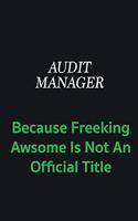 Audit Manager because freeking awsome is not an official title: Writing careers journals and notebook. A way towards enhancement