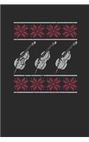 Christmas Cello: Graph Paper Notebook (6" x 9" - 120 pages) Christmas Themed Notebook for Daily Journal, Diary, and Gift