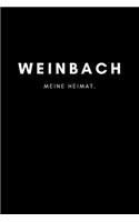 Weinbach: Notizbuch, Notizblock, Notebook - Liniert, Linien, Lined - DIN A5 (6x9 Zoll), 120 Seiten - Notizen, Termine, Planer, Tagebuch, Organisation - Deine 