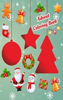 Advent Coloring Book: Christmas Calendar Workbook Colouring Activity Books For Holiday Tree (Party Favor And Mandala Meditation Vintage Images Animals Children Kids Presc