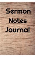 Sermon Notes Journal: Bible Study Notebook, Your Notes, Prayer Requests & Church Events - Daily Journal, Workbook, Diary, Notepad