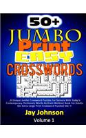 50+ Jumbo Print Easy Crosswords