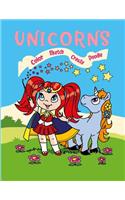 Unicorns Color Sketch Create Doodle