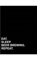 Eat Sleep Beer Brewing Repeat: Isometric Graph Paper Notebook: 1/4 Inch Equilateral Triangle