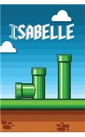 Isabelle: Vintage Video Game Personalized Name Notebook Journal Diary Sketchbook with 120 Lined Pages 6x9