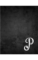 P: Monogram Lined Composition Notebook