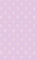 Notebook: Purple V Pattern Designed Cover: Dotted Grid, (6 X 9)
