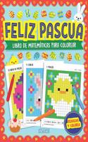 Feliz Pascua - Libro de Matemáticas Para Colorear