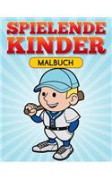 Spielende Kinder Malbuch