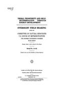 Tribal Prosperity and Self-Determination Through Energy Development