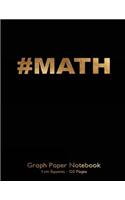 #Math Graph Paper Notebook 1 cm squares 120 pages