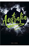 Australia Travel Journal: Blank Lined Vacation Holiday Notebook