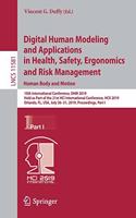 Digital Human Modeling and Applications in Health, Safety, Ergonomics and Risk Management. Human Body and Motion: 10th International Conference, Dhm 2019, Held as Part of the 21st Hci International Conference, Hcii 2019, Orlando, Fl, Usa, July 26-31, 2019, Proce