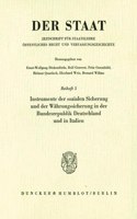 Instrumente Der Sozialen Sicherung Und Der Wahrungssicherung in Der Bundesrepublik Deutschland Und in Italien