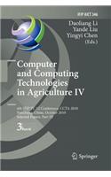 Computer and Computing Technologies in Agriculture IV: 4th Ifip Tc 12 International Conference, Ccta 2010, Nanchang, China, October 22-25, 2010, Selected Papers, Part III