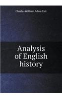 Analysis of English History