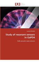 Study of Resonant Sensors in Gapo4