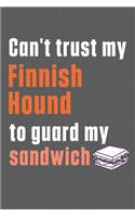 Can't trust my Finnish Hound to guard my sandwich: For Finnish Hound Dog Breed Fans