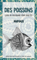 Livre de coloriage pour adultes - Conceptions pour soulager le stress des animaux - Animaux - Des poissons