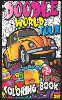 Doodle World Tour Coloring Book