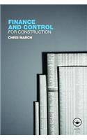Finance and Control for Construction