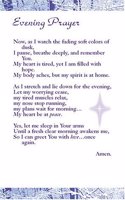 Evening Prayer Prayer Cards