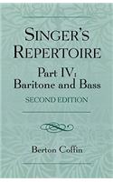 The Singer's Repertoire, Part IV: Baritone and Bass(English)