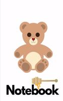 Notebook: Novelty Honey Bear Notebook Small Lined Notebook