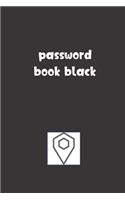 Password Book Black