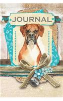 Journal: Boxer dog 120-page diary