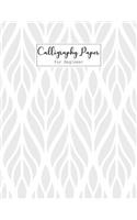 Calligraphy Paper For Beginner: Simple Slanted Calligraphy Script Writing Practice Paper Pad, Creative Hand lettered Design, Lettering Journal and Brush Tracing Workbook Lined Shee