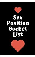 Sex Position Bucket List: Novelty Bucket List Themed Notebook