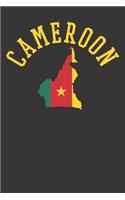 Notebook: Cameroon Proud Cameroonian Gift Country Flag Dot Grid 6x9 120 Pages Journal