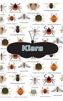 Kiara: Bug Insect Isometric Dot Pape Book Notebook Journal Book 120 Pages 6x9