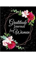 Gratitude Journal for Women: 1 year Daily Gratitude Journal 1 minute Journal to Write with Motivational Quotes 8 x 10 inches, 115 pages