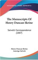 The Manuscripts of Henry Duncan Skrine