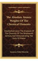 The Absolute Atomic Weights Of The Chemical Elements