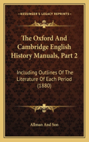 Oxford And Cambridge English History Manuals, Part 2