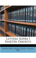 Lettera Sopra I Martiri Omeriti;