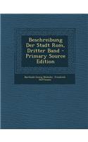 Beschreibung Der Stadt ROM, Dritter Band