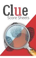 Clue score sheets