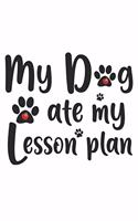 My Dog Ate My Lesson Plan