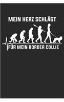 Border Collie: Notizbuch/Tagebuch/Aufgabenheft/120 Seiten/Linierte Seiten,6x9 Zoll