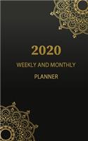 Monthly and Weekly Planner 2020: Monthly Calendar Diary with Federal Holiday, Monthly and Weekly Appointment Event Planning Journal Notebook Agenda Schedule Organizer Wallet / Purse