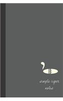simple cigar notes: small lined Cigar Notebook / Travel Journal to write in (6'' x 9'') 120 pages