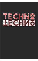 Techno: DIN A5 Notizbuch kariert