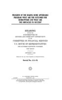 Progress of the Making Home Affordable Program