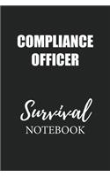 Compliance Officer Survival Notebook: Small Undated Weekly Planner for Work and Personal Everyday Use Habit Tracker Password Logbook Music Review Playlist Diary Journal