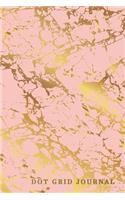 Dot Grid Journal: Marble + Gold Notebook - 110-Page Rose Small Dot Grid Journal for Drawing Doodling Journaling Writing Notes - 6 X 9 Matte Softback Cover